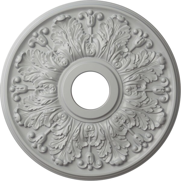 Ekena Millwork Apollo Ceiling Medallion (Fits Canopies up to 5 5/8"), 16 1/2"OD x 3 5/8"ID x 1 1/8"P, Frost CM16APFRF - main